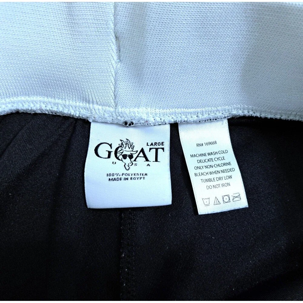 Goat USA Basketball Shorts Men's Large Black Blue Jersey Gym Run Summer